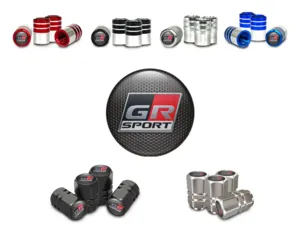 Toyota Tires Valve Caps for Motorcycle Tuning Design